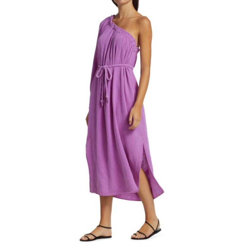 Xirena
Aveline Asymmetric Cotton Tie-Waist Dress L